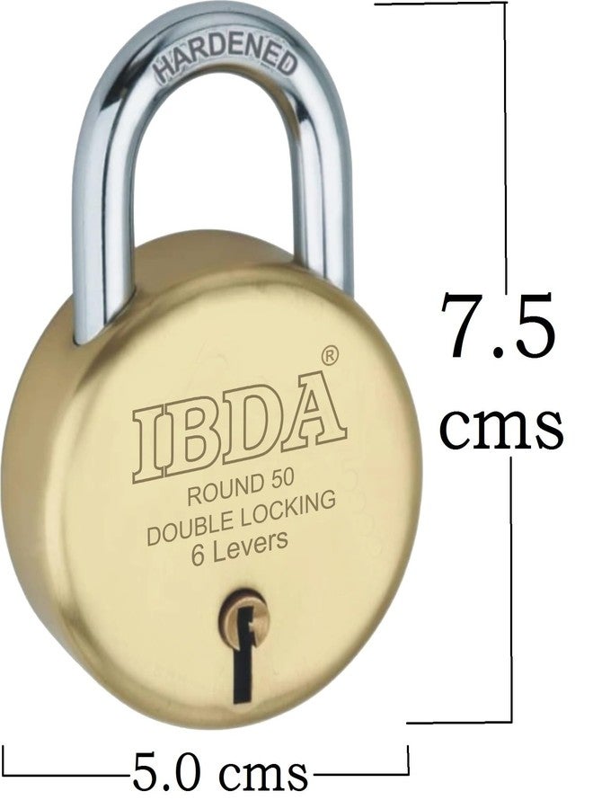 IBDA قفل صغير بمفتاح من IBDA | قفل صغير بمفتاح | قفل مزدوج | تقنية 6 أذرع | قفل بهيكل فولاذي بدون مسامير | قفل للمنزل، البوابة، الباب، الكادي، القناة، السلسلة، المحل، المدرسة، المستودع، صندوق العداد (عبوة من 4 قطع) - Image 3